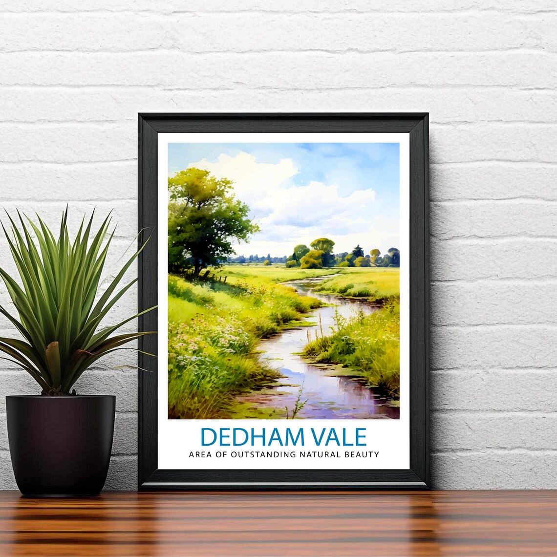 Dedham Vale AONB Art Print, English Countryside - Image 2