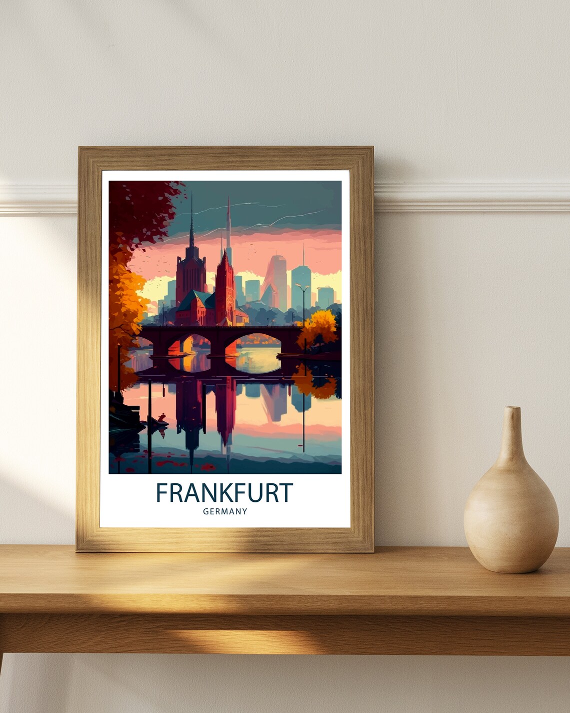 Frankfurt Germany Travel Poster, Europe Wall Art - Image 2