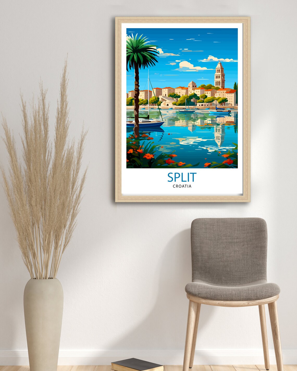 Split Croatia Travel Poster, Europe Wall Decor - Image 3