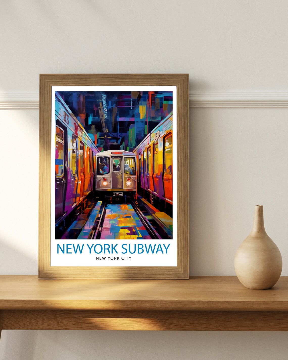 New York Subway Travel Poster, Urban Wall Decor - Image 2