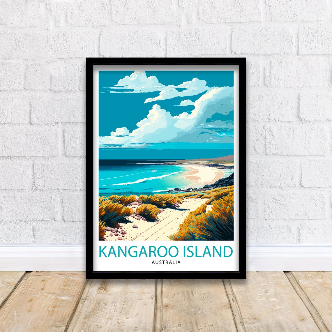 Kangaroo Island Australia Travel Poster, Wall Decor - Image 2