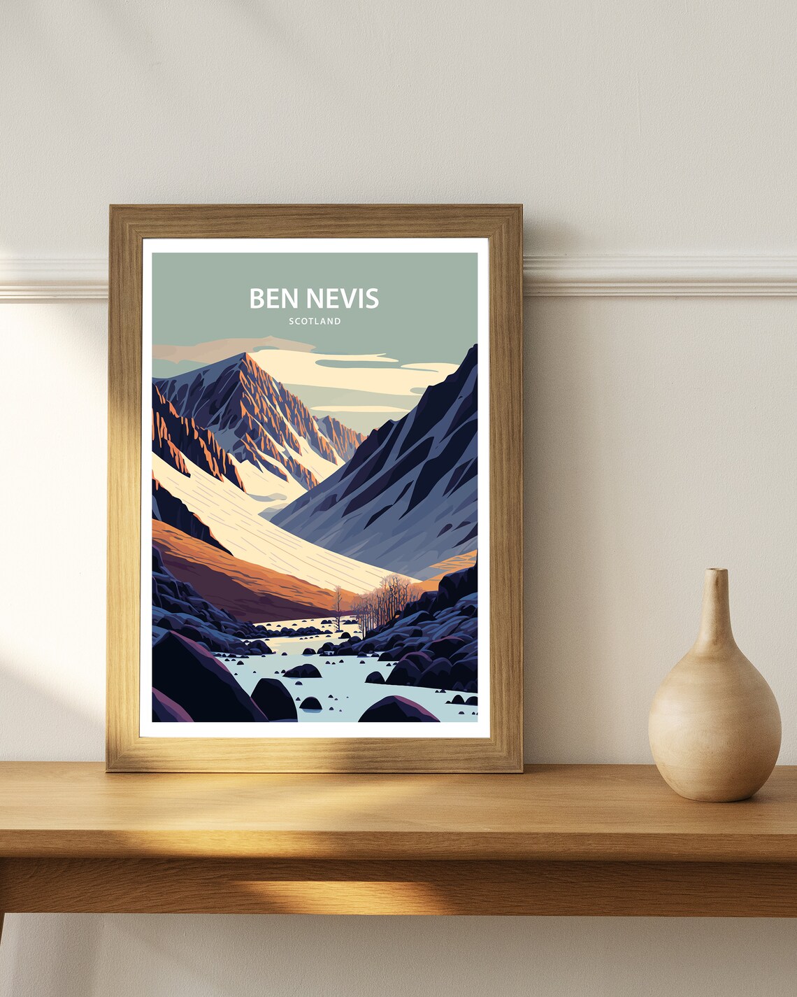 Ben Nevis Scotland Highest Mountain Peak Alpine Travel Poster - Image 2