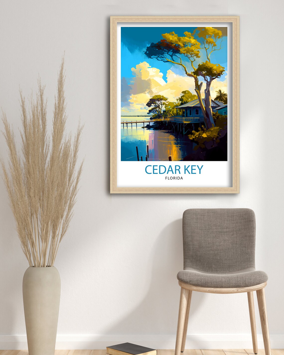 Cedar Key Florida Vintage Travel Poster Print - Image 3