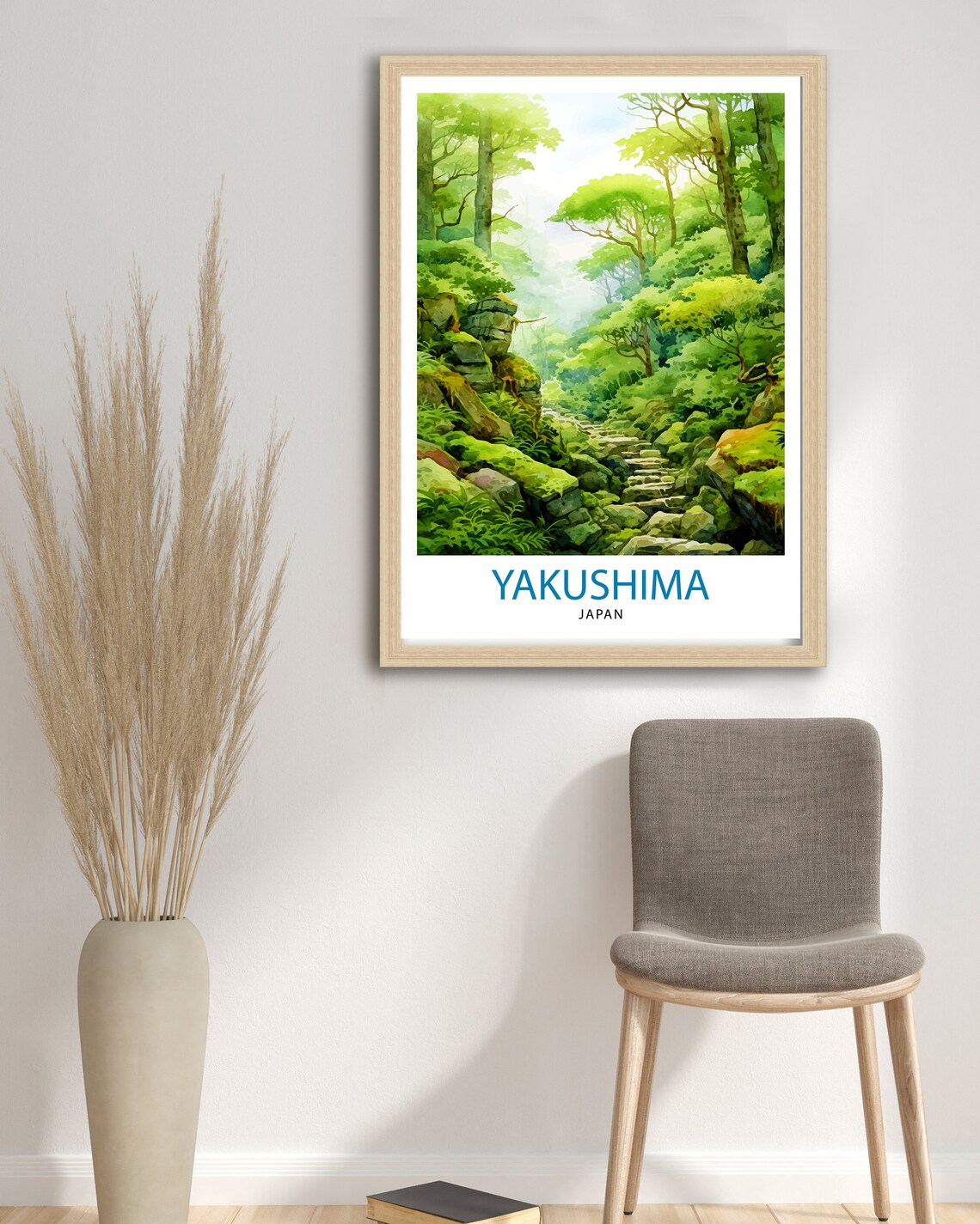 Yakushima Japan Travel Poster, Place Name Print - Image 3