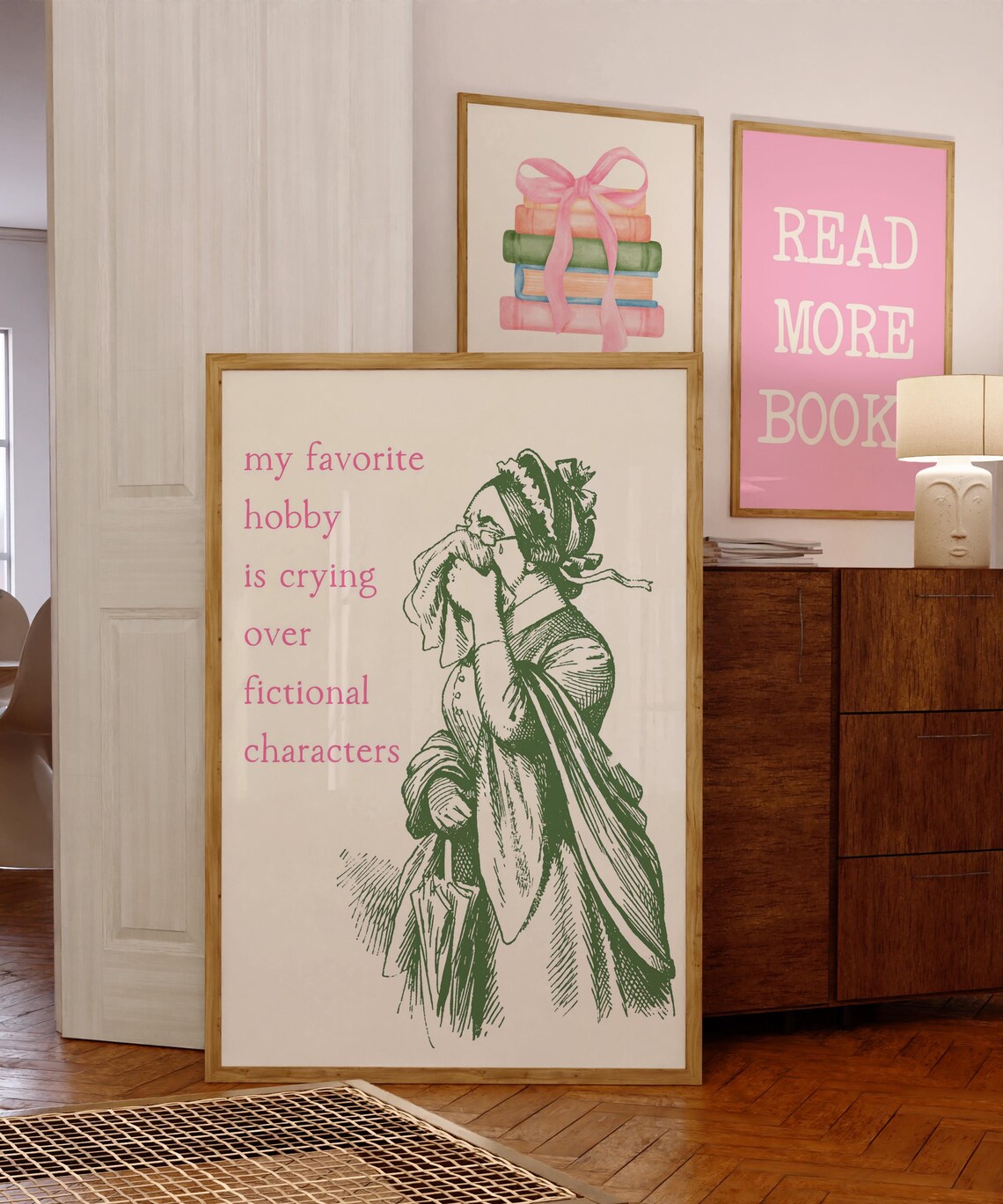 Crying Over Fictional Characters, Vintage Book Lover - Image 4