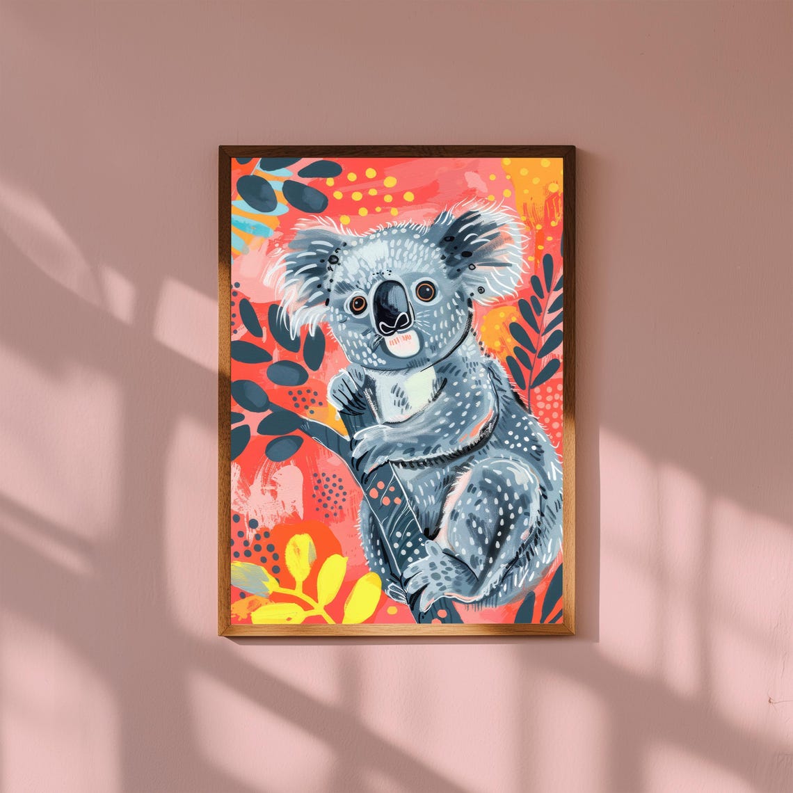 Baby Koala Nursery Art Print Whimsical Aussie Animal Decor