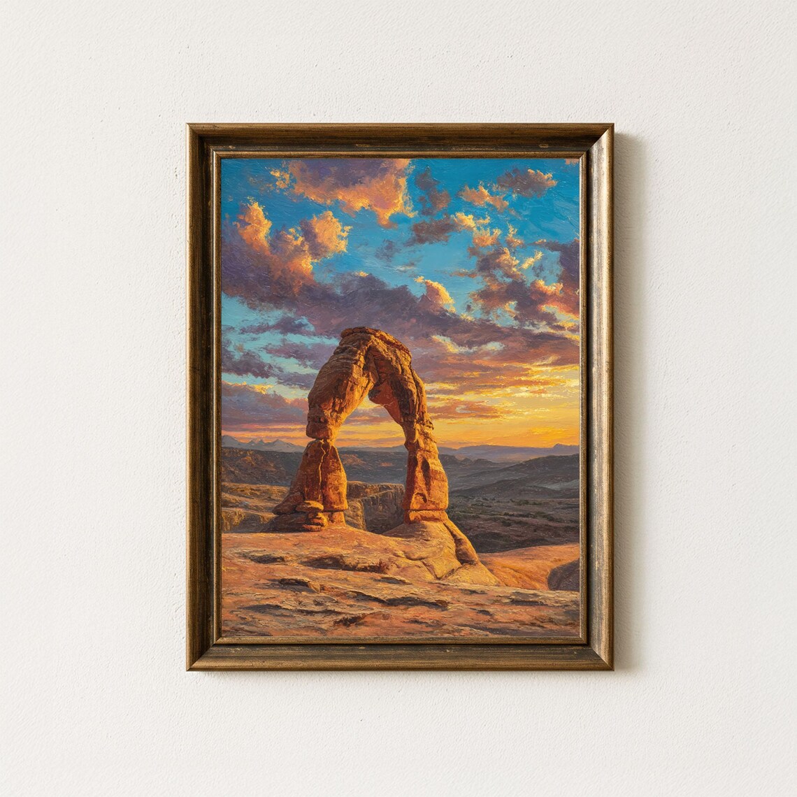 Delicate Arch Sunset Utah Arches National Park Landscape Poster