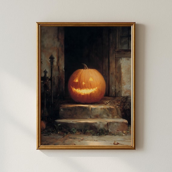 Halloween Wall Art Spooky Decor Vintage Cute Prints