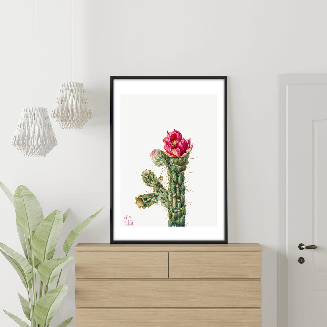 Nature's Sculpture Cactus Art Print, Boho Botanical - Image 6