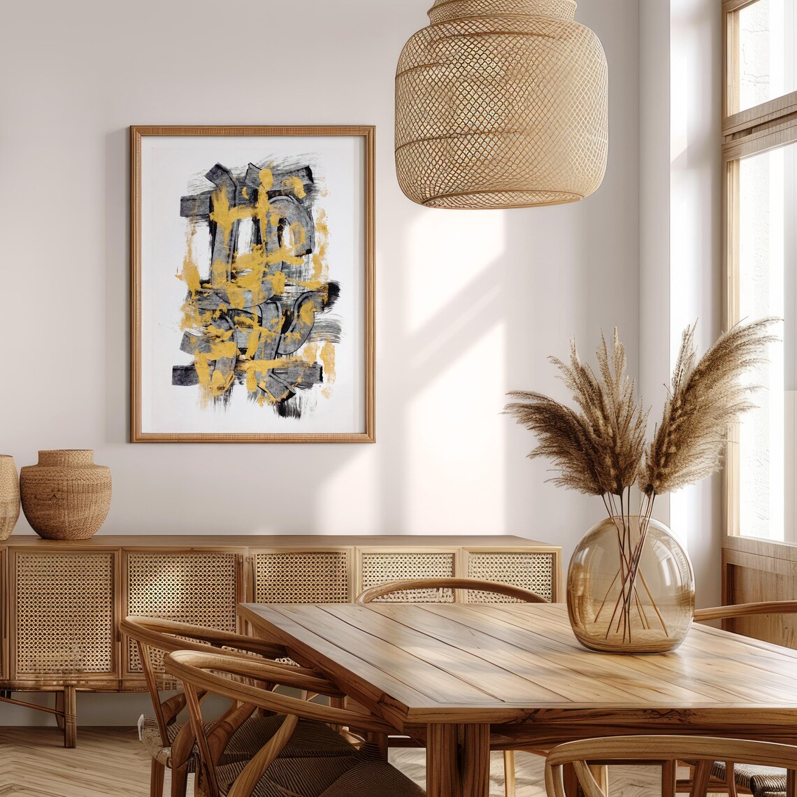 Modern Abstract, Mid Century Surrealist Print - Image 6