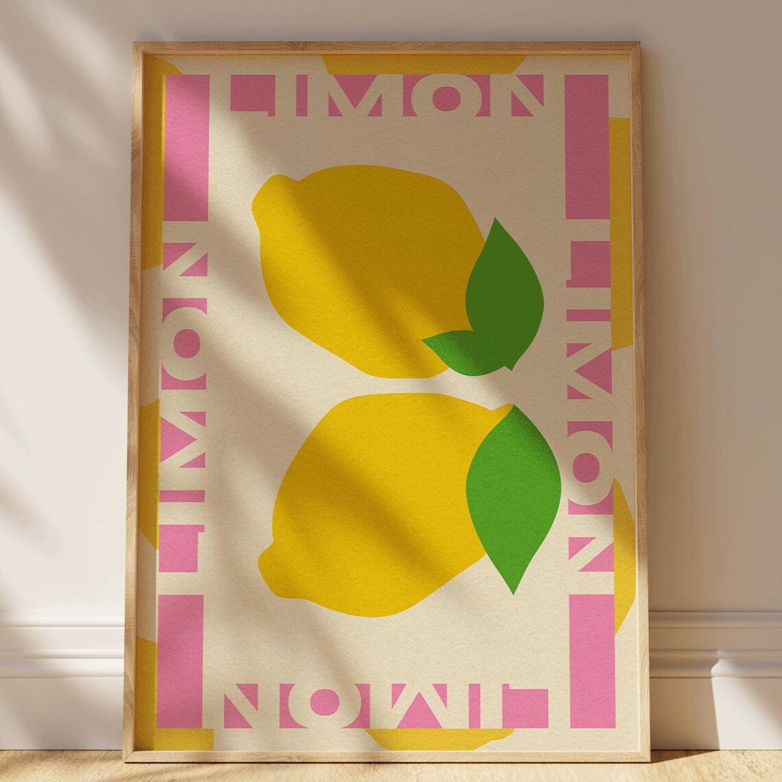 Lemon Print, Kitchen Wall Art Food Poster - Image 2