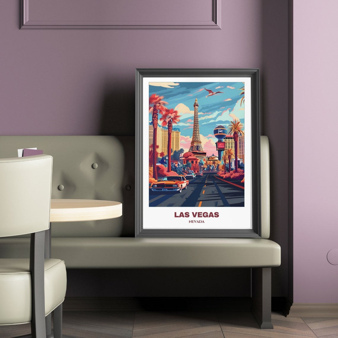 Las Vegas Paris Eiffel Tower Replica Boulevard Nevada Travel Poster - Image 2