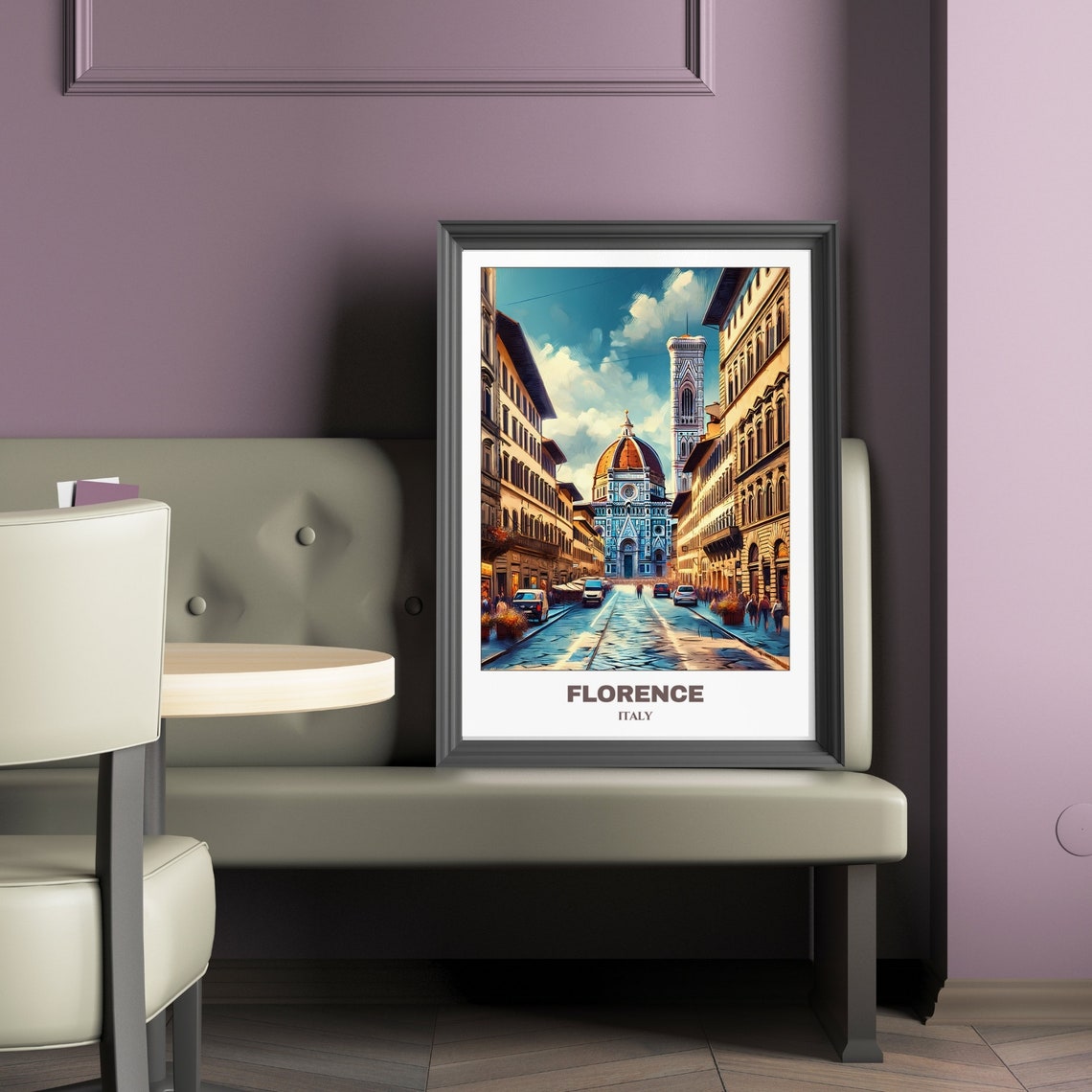 Florence Travel Poster Italy Travel Poster Cityscape Painting Print Wall Art Travel Wall Art Room Decor Florence Trip - Image 2