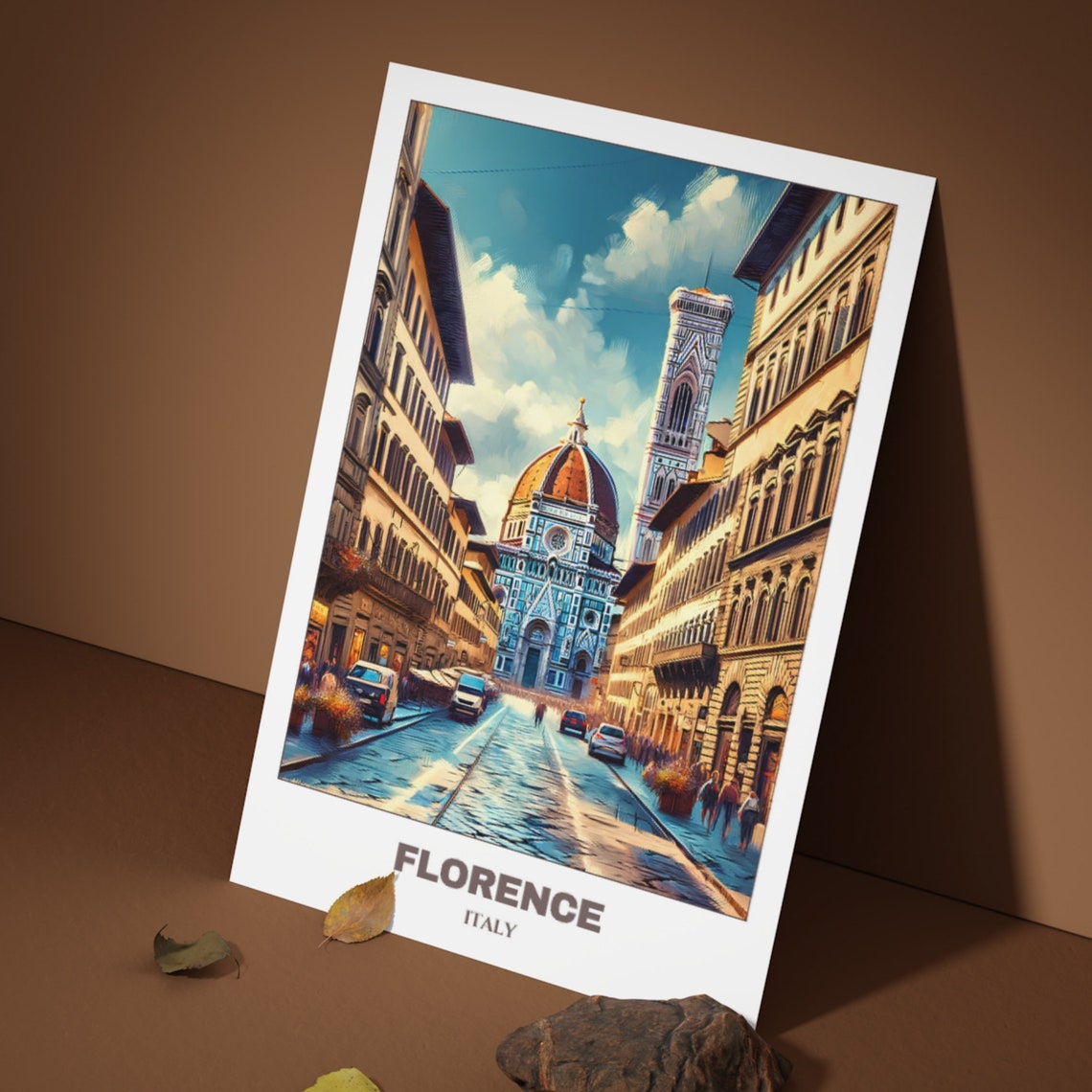 Florence Travel Poster Italy Travel Poster Cityscape Painting Print Wall Art Travel Wall Art Room Decor Florence Trip - Image 3