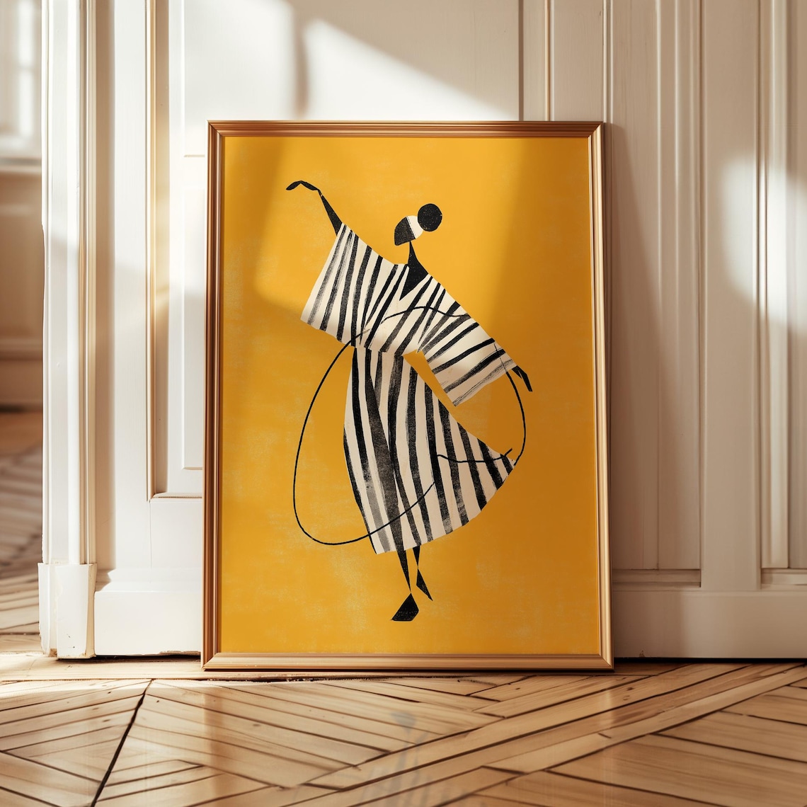 Abstract Woman, Afrobohemian Decor Poster