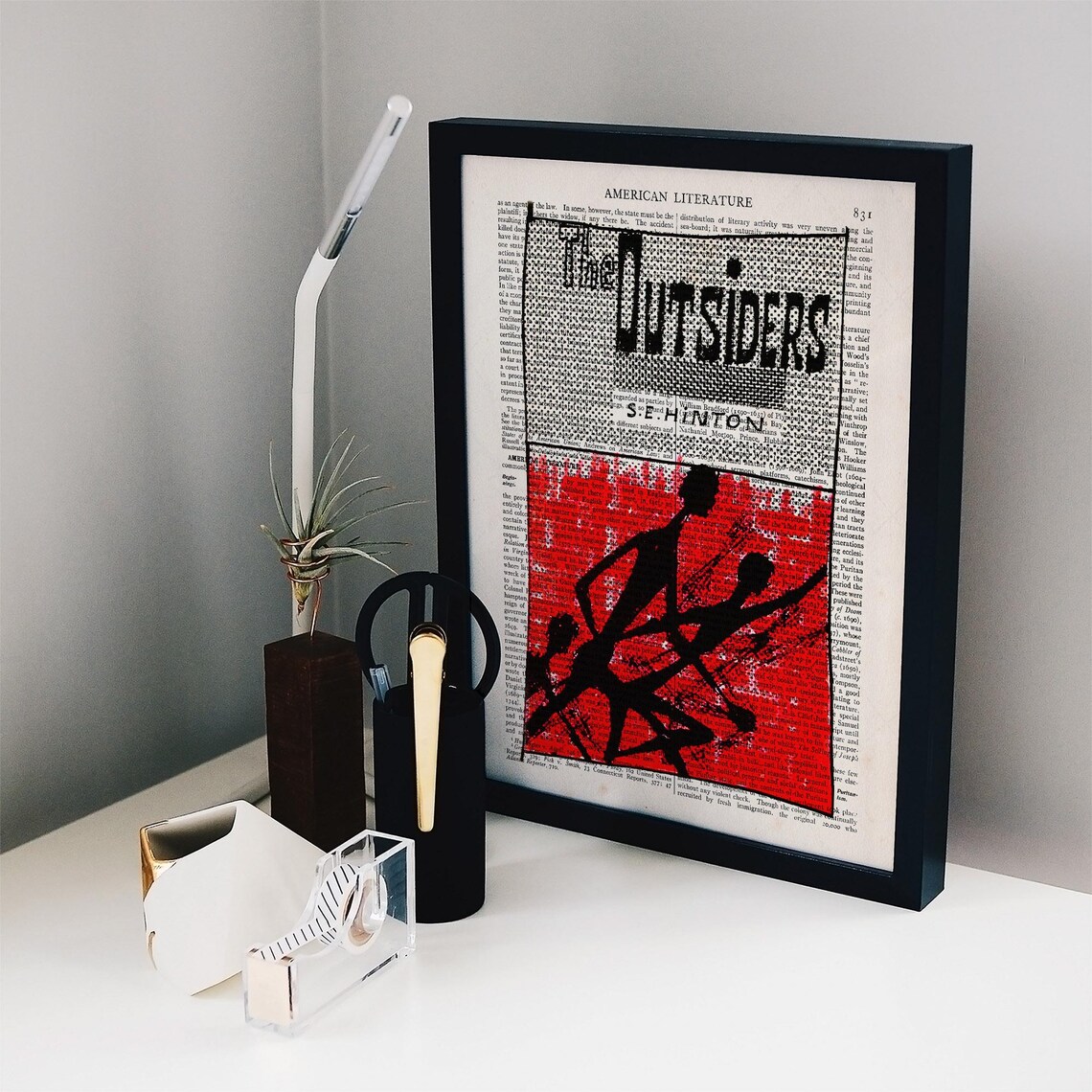 The Outsiders Art Print, Book Lovers Reading Nook - Image 2