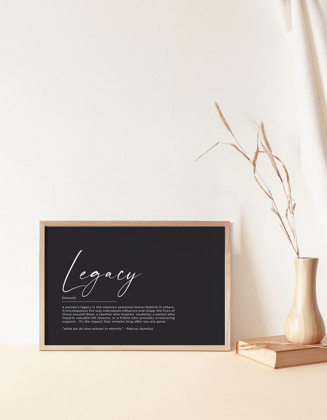 Legacy Definition Poster, Motivational Typography Print - Image 2