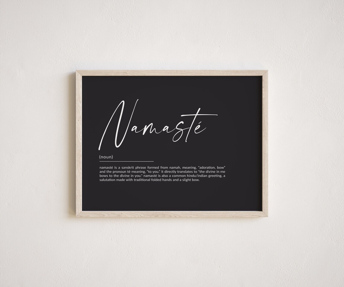 Namaste Poster Print, Yoga Meditation Wall Art - Image 2