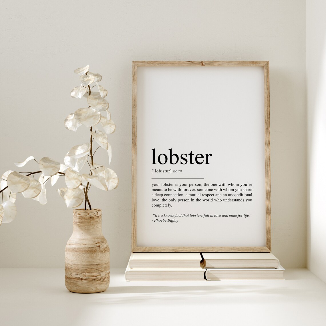 Lobster Definition Art Print, Sea Life Decor - Image 2