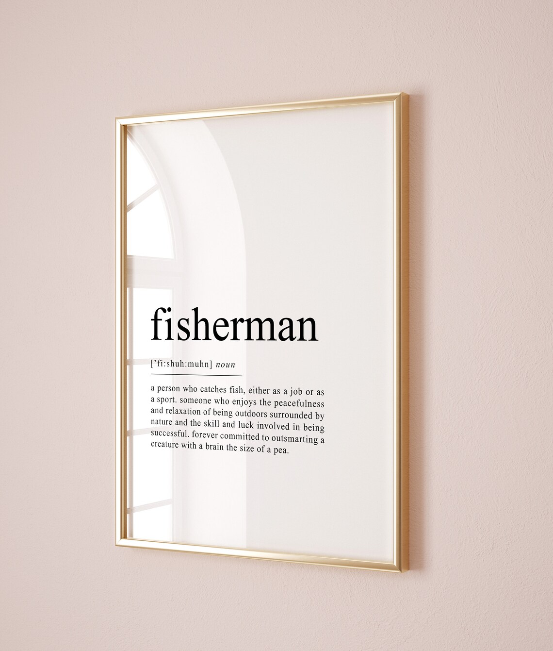 Fisherman Definition Art Print, Father's Day Gift - Image 2