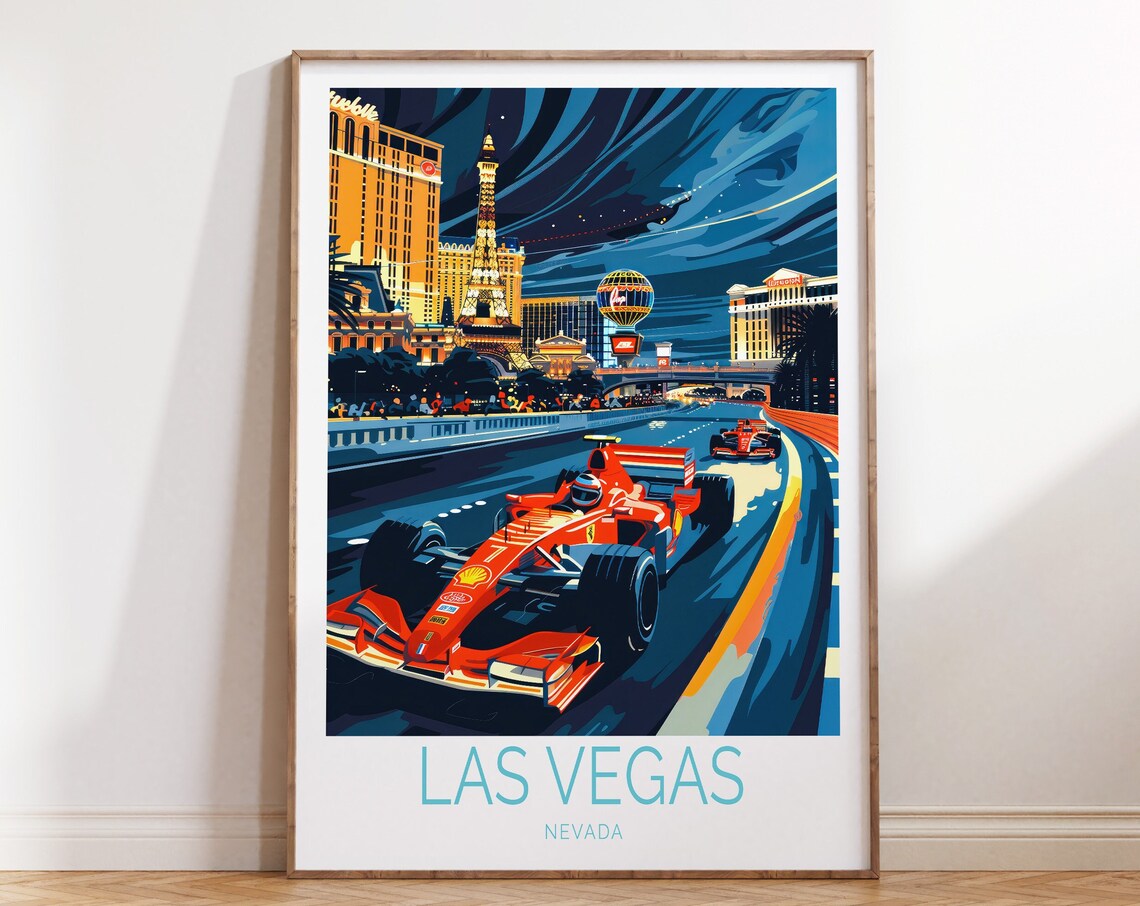 Las Vegas Travel Poster, Nevada City Wall Art