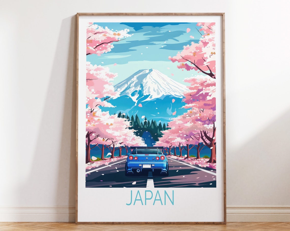Japan Tokyo Travel Poster Tokyo Wall Art Tokyo Drift City Poster Tokyo Japan Poster Japanese Poster Birthday Gifts