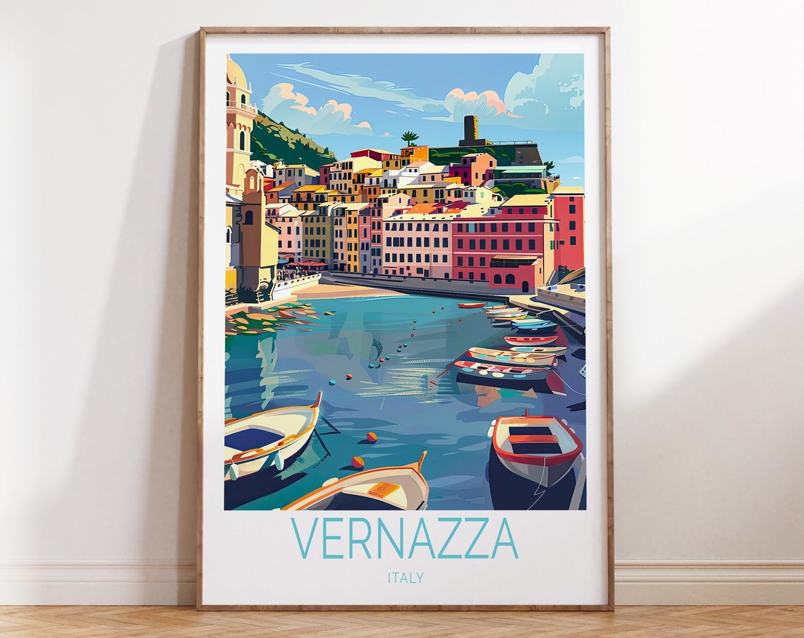 Vernazza Italy Print Italy City Poster Vernazza Italy Wall Art Vernazza Travel Coast Print Home Decor Personalised Gifts