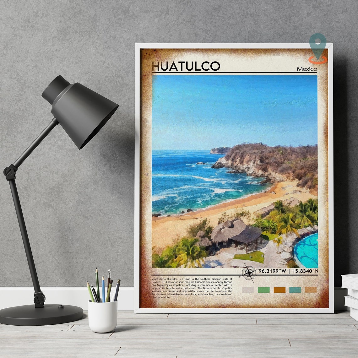 Huatulco Print Huatulco Photo Huatulco Poster Huatulco Painting Huatulco Artwork Huatulco City Mexico Poster Huatulco Gift Huatulco - Image 4