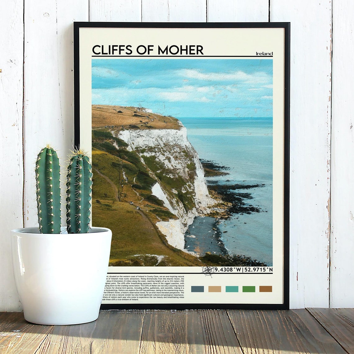 Cliffs of Moher Ireland Dramatic Sea Cliffs Coastal Scenery Print - Image 3