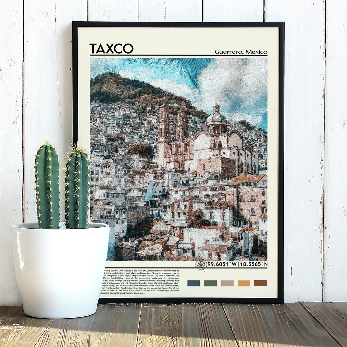Taxco Print Taxco Poster Taxco Wall Art Taxco Travel Print Taxco Art Print Taxco Artwork Taxco Photo Mexico Print Taxco City Poster - Image 5