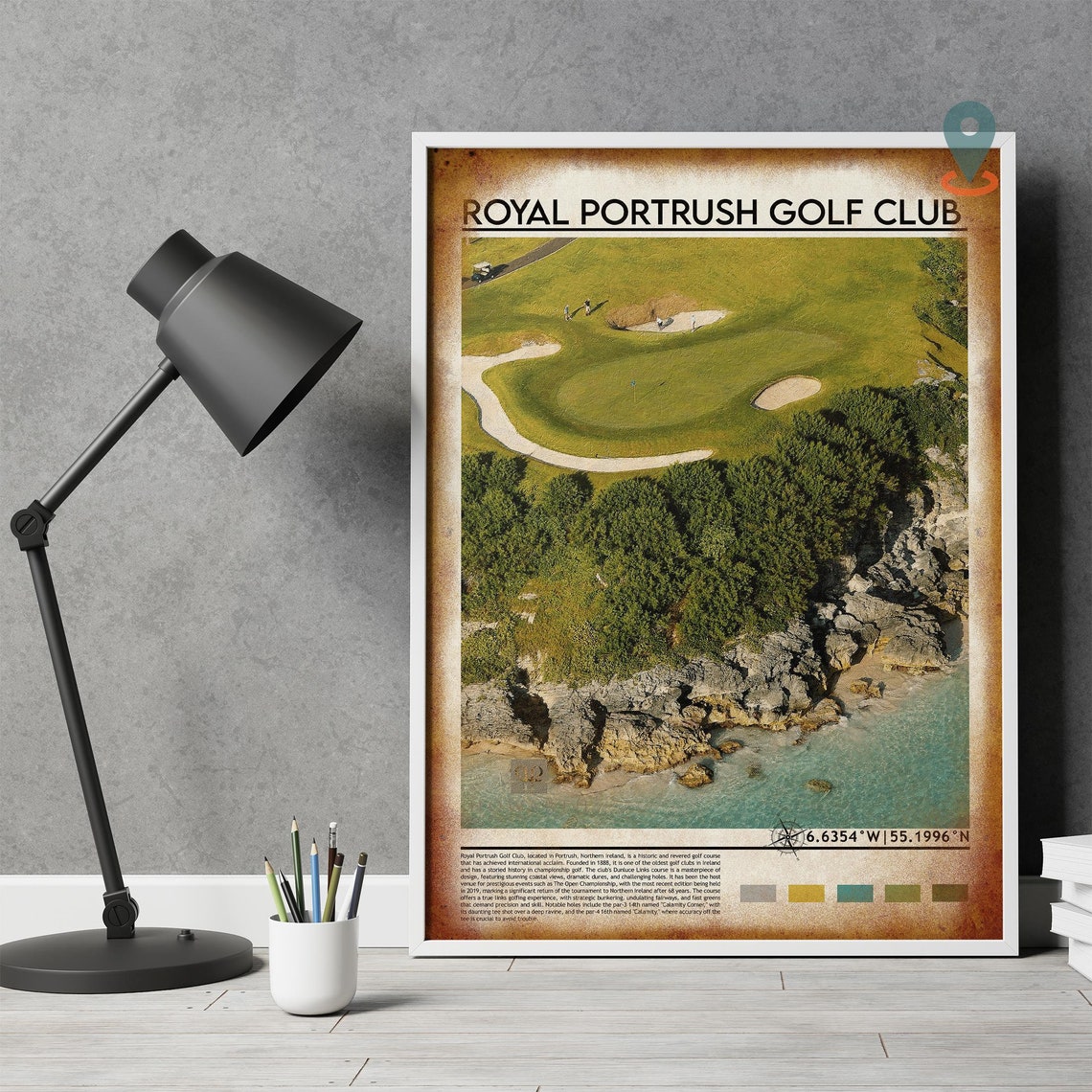 Royal Portrush Ireland Print Golf Print Ireland Poster Travel Poster Print Travel Print Wild Atlantic Way Art Prints Northern Ireland - Image 4