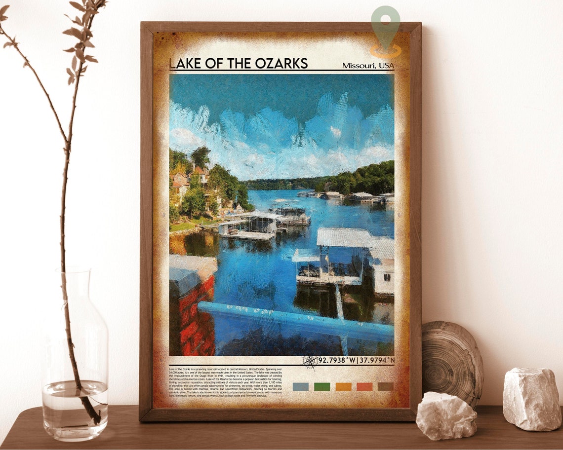 Lake Of The Ozarks Print Lake Of The Ozarks Wall Art Lake Of The Ozarks Poster Lake Of The Ozarks Photo Lake Of The Ozarks Artwork - Image 6