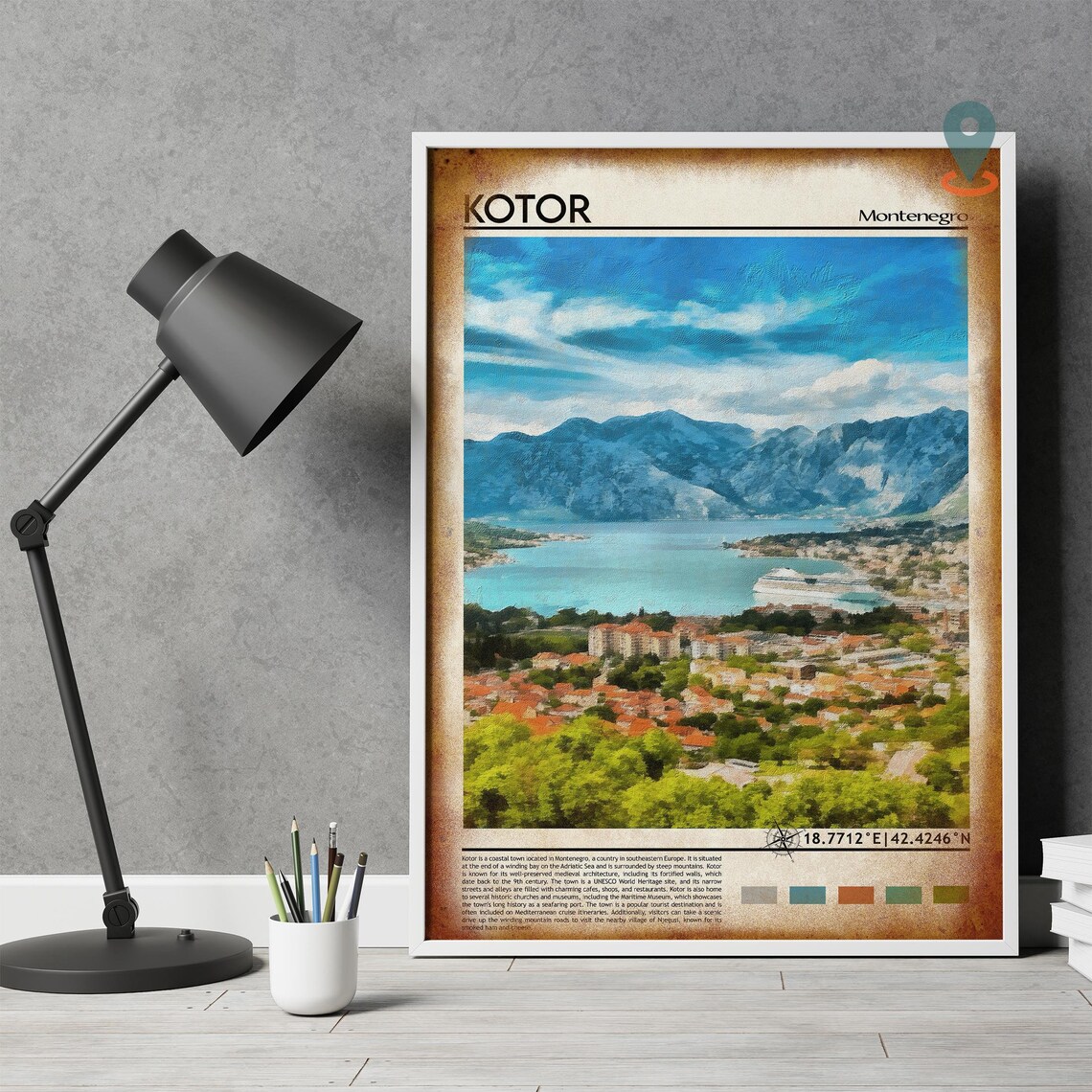 Kotor Print Kotor Poster Kotor Wall Art Kotor Travel Kotor Art Print Kotor Artwork Kotor Photo Kotor Montenegro Print Kotor City - Image 4