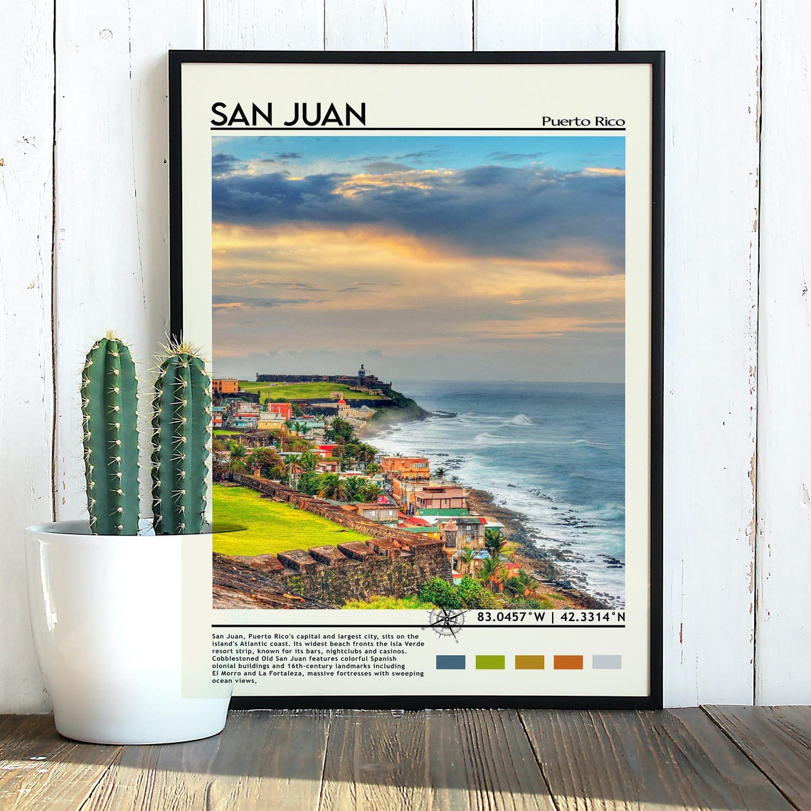 San Juan Print Vintage Poster San Juan Art San Juan Poster San Juan Photo San Juan Poster Print San Juan Wall Art Puerto Rico - Image 5