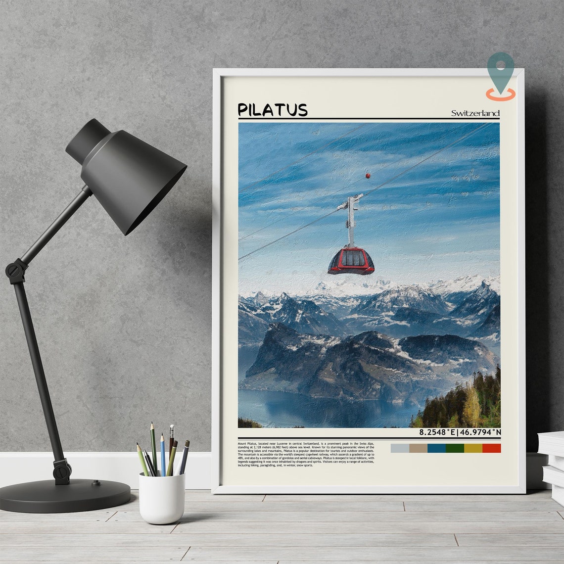 Pilatus Print Pilatus Wall Art Pilatus Poster Pilatus Photo Pilatus Poster Print Pilatus Wall Dcor Pilatus Switzerland Poster Lucerne City - Image 5
