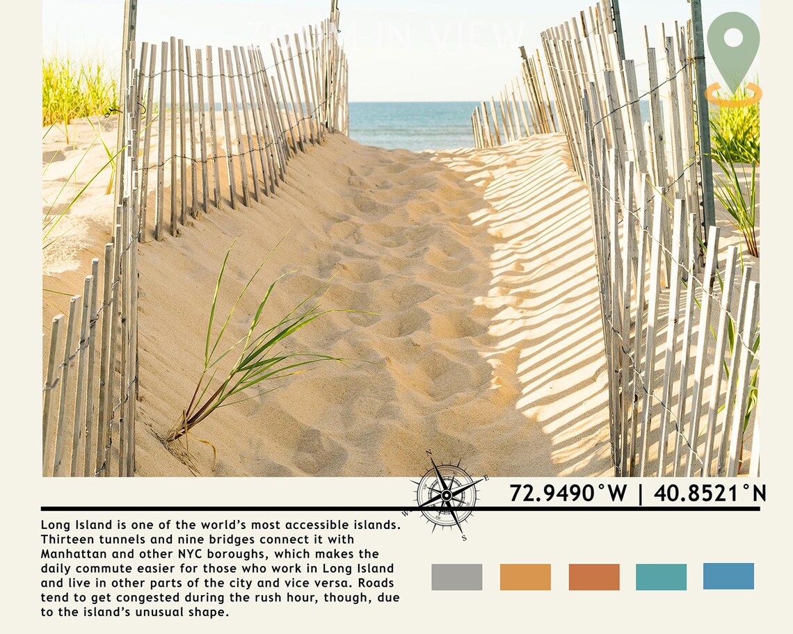 Long Island New York Beach Dune Path Coastal Photography Poster - Image 4