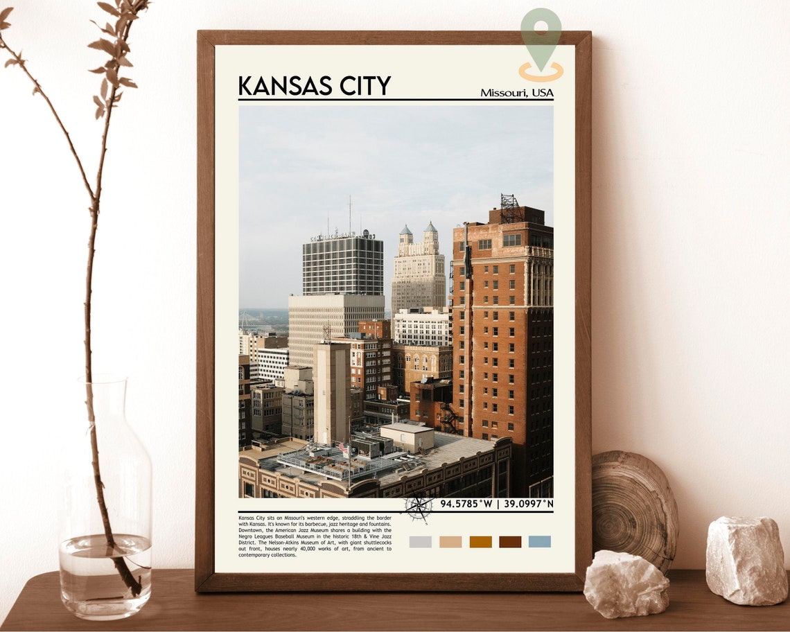 Kansas City Print Kansas City Poster Kansas City Wall Art Kansas City Travel Kansas City Art Print Kansas City Missouri Poster Print