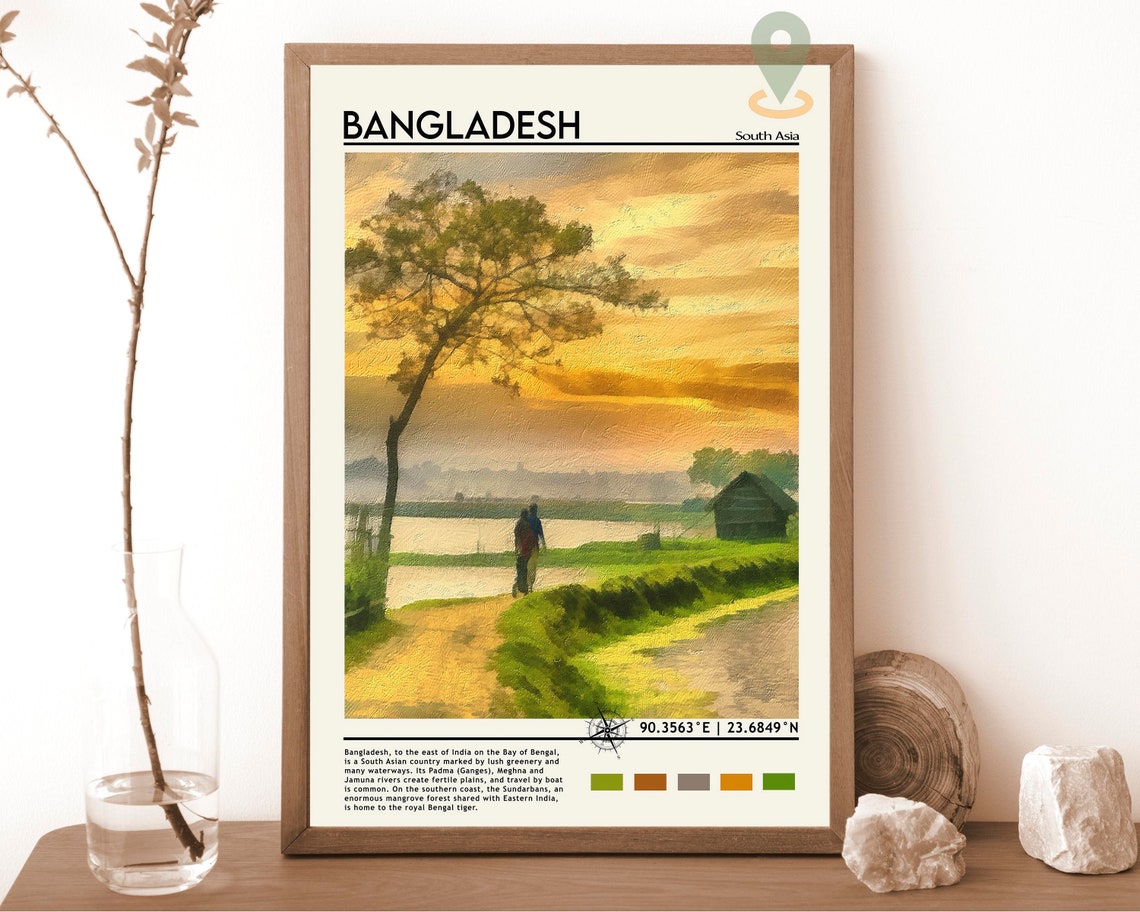 Bangladesh Print Bangladesh Photo Bangladesh Travel Poster Bangladesh Painting Bangladesh Artwork Bangladesh City Dhaka Poster