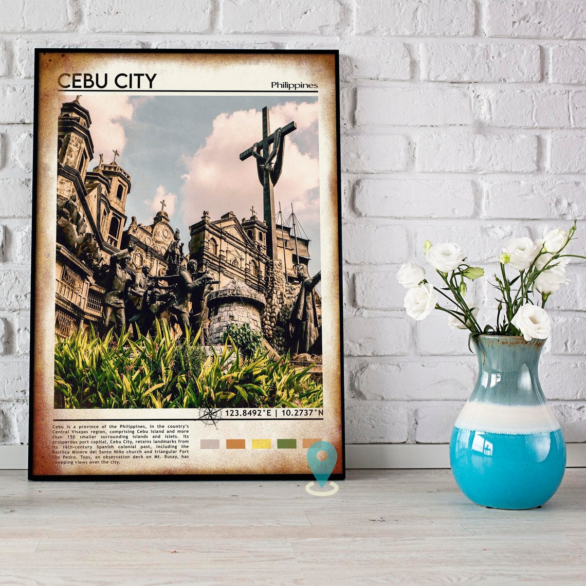 Cebu City Print Cebu City Art Cebu City Poster Cebu City Photo Cebu City Poster Print Cebu City Painting Cebu City Poster Philippines - Image 5