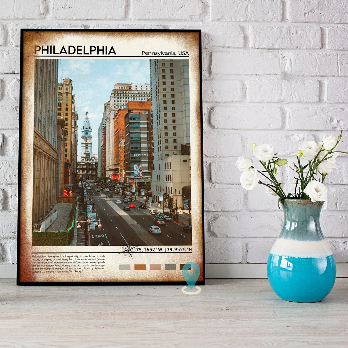 Philadelphia Print Philadelphia Art Philadelphia Poster Philadelphia Photo Philadelphia Poster Print Philadelphia City Pennsylvania - Image 2
