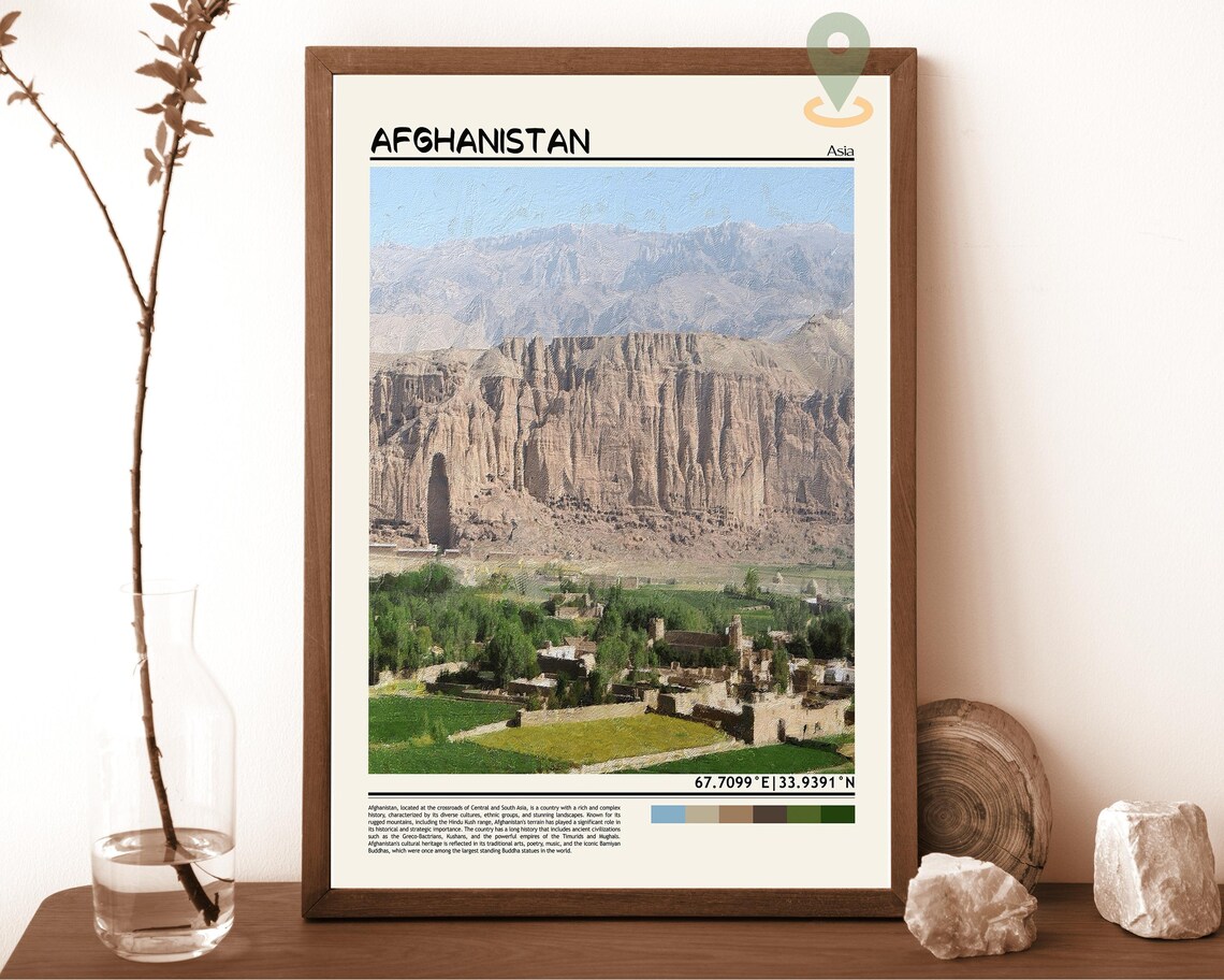 Afghanistan Print Vintage Poster Afghanistan Wall Art Afghanistan Poster Afghanistan Photo Afghanistan Poster Print Kabul Poster