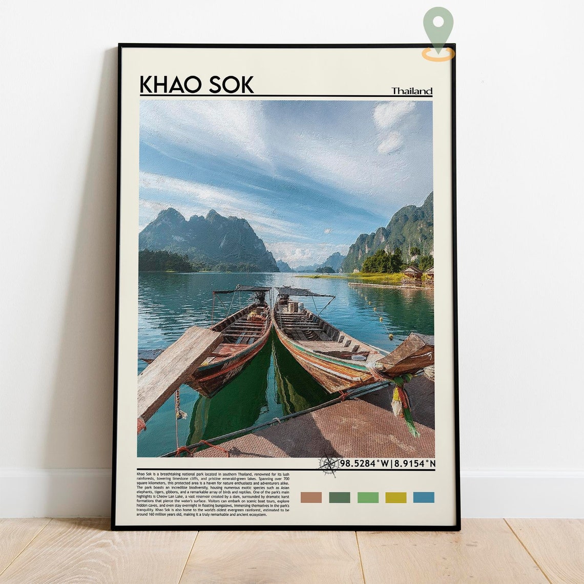 Khao Sok Print Khao Sok Poster Khao Sok Wall Art Khao Sok Travel Khao Sok Art Print Khao Sok Artwork Khao Sok Photo Khao Sok Thailand - Image 2