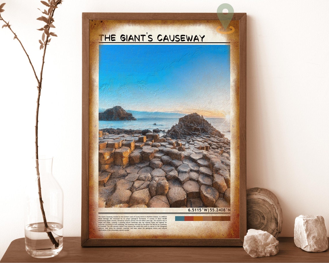 Giants Causeway Northern Ireland Basalt Columns Coast Poster - Image 6