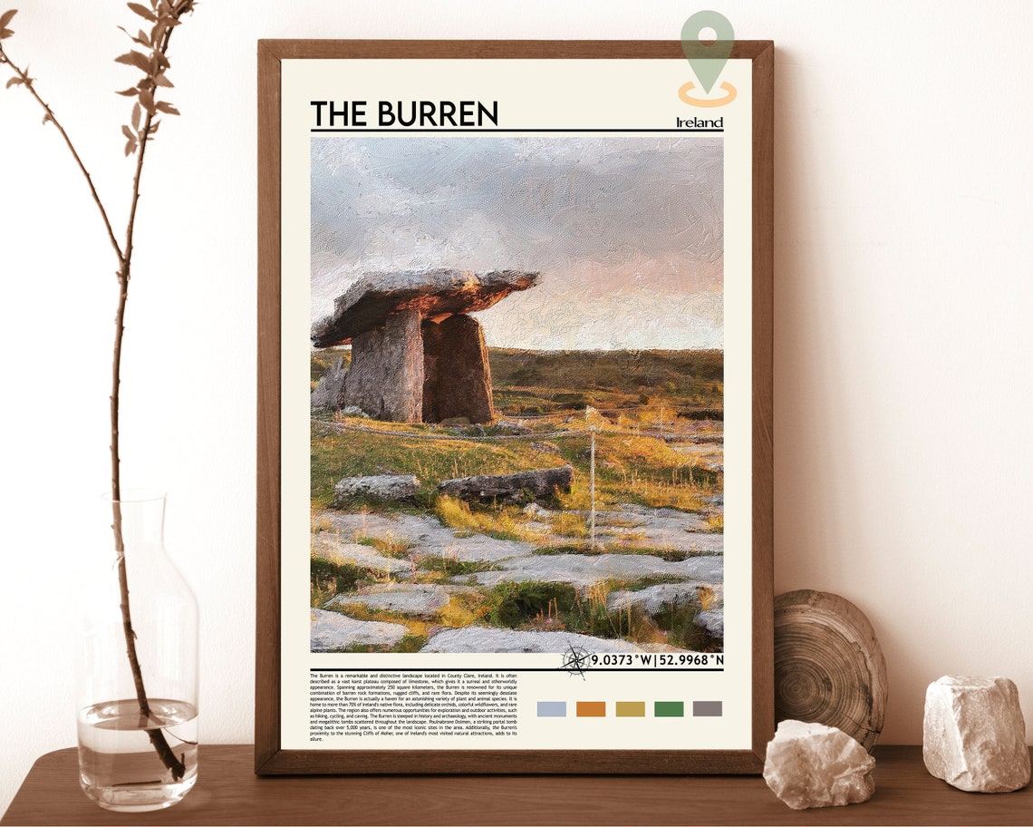The Burren Print The Burren Poster The Burren Wall Art The Burren Travel Print The Burren Art Print The Burren Photo Ireland Print