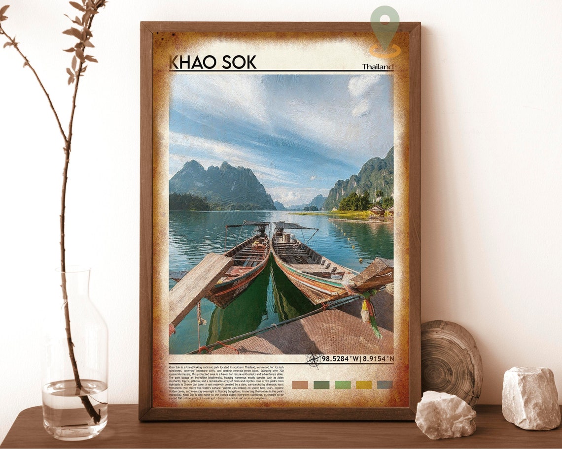 Khao Sok Print Khao Sok Poster Khao Sok Wall Art Khao Sok Travel Khao Sok Art Print Khao Sok Artwork Khao Sok Photo Khao Sok Thailand - Image 6