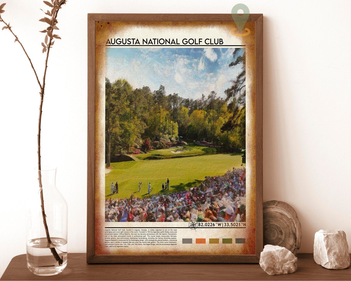 Augusta National Golf Club Painted Masters Course Fairway Poster - Image 6