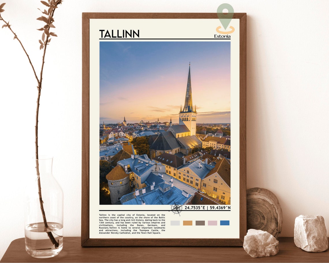 Tallinn Print Tallinn Art Tallinn Poster Tallinn Photo Tallinn Poster Print Tallinn Painting Estonia Poster Tallinn Art Work