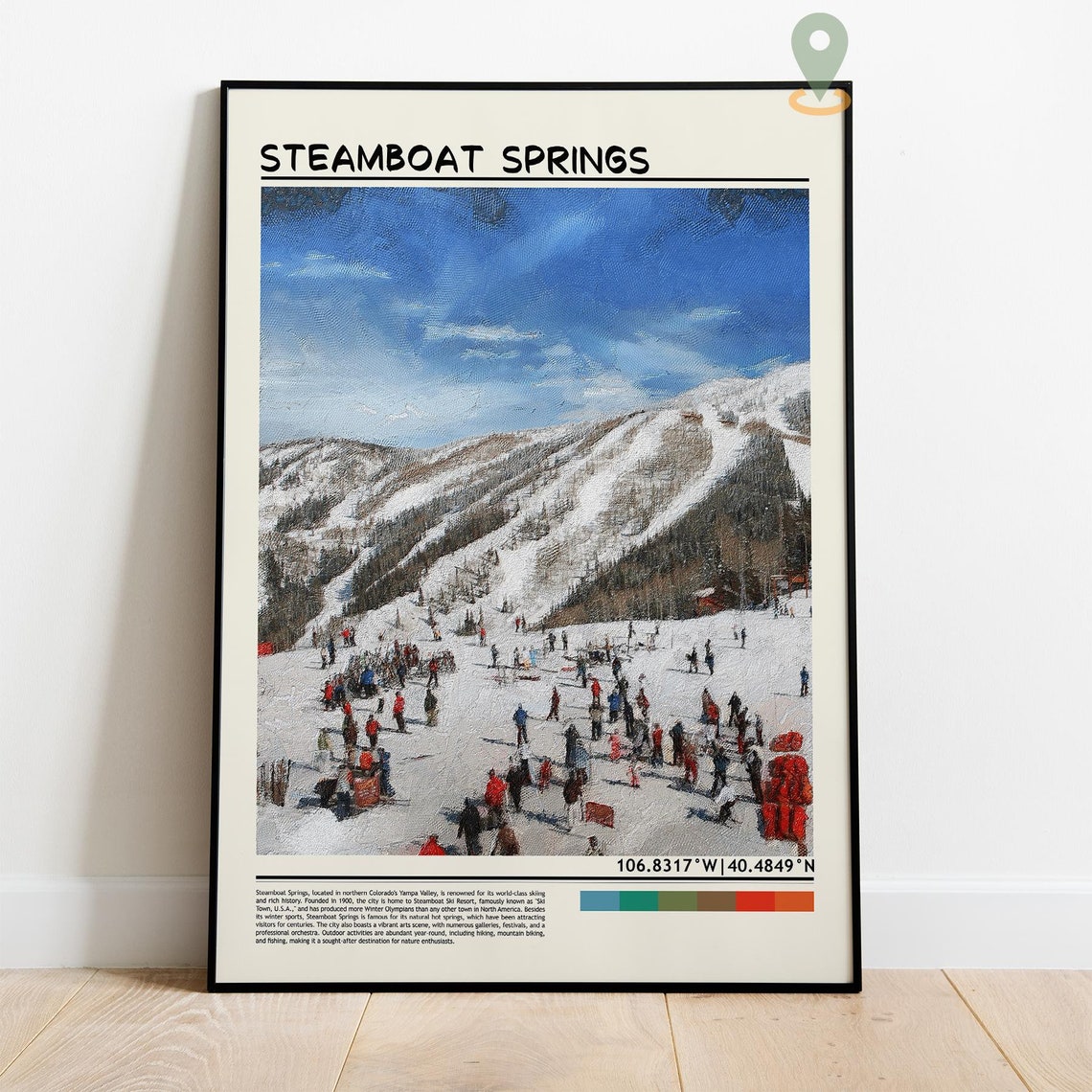 Steamboat Springs Print Steamboat Springs Poster Steamboat Springs Wall Art Steamboat Springs Colorado Poster Steamboat Springs Ski - Image 4