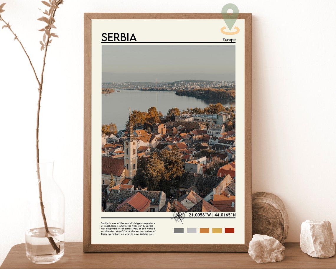 Serbia Print Vintage Poster Serbia Wall Art Serbia Poster Serbia Photo Serbia Poster Print Serbia Wall Decor Serbia Europe