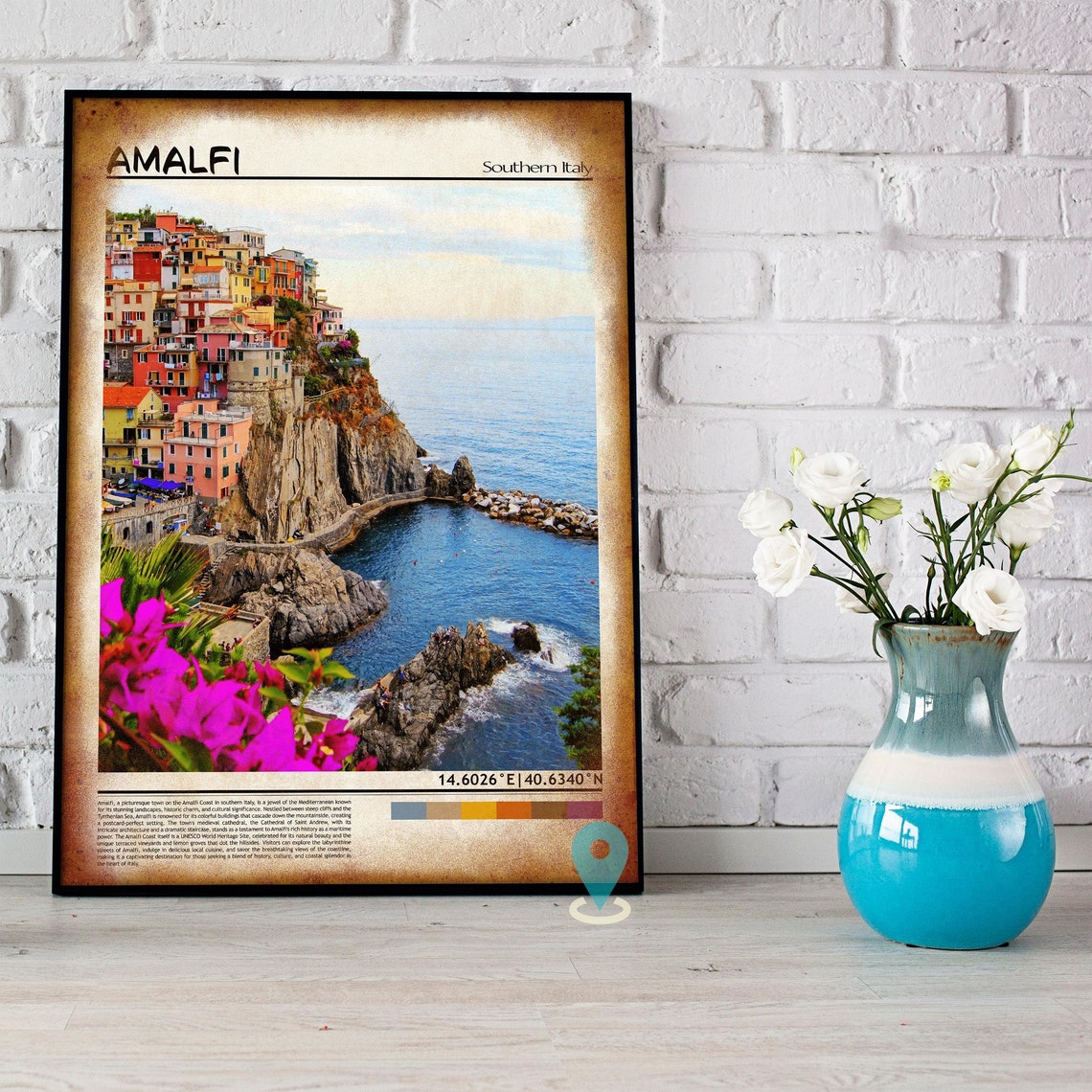 Amalfi Print Amalfi Wall Art Amalfi Poster Amalfi Photo Amalfi Poster Print Amalfi Wall Decor Italy Poster Print Amalfi Italy - Image 5